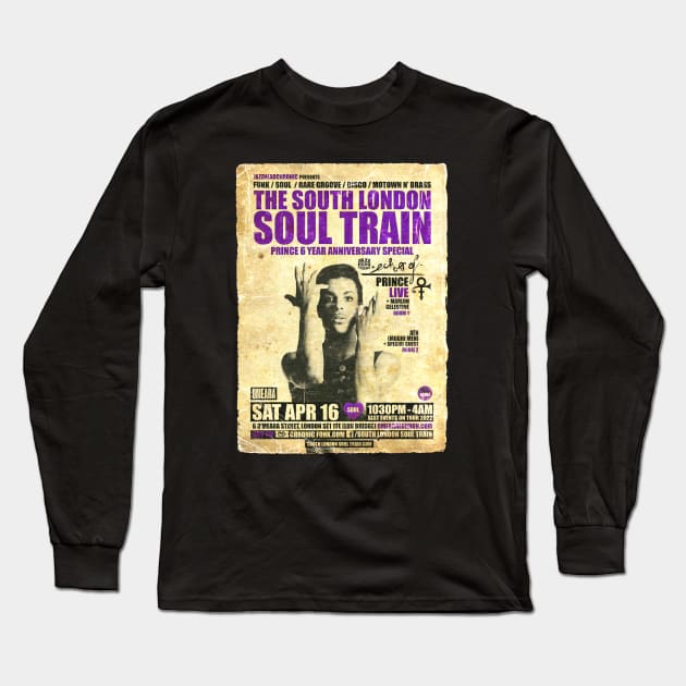 POSTER TOUR - SOUL TRAIN THE SOUTH LONDON 133 Long Sleeve T-Shirt by Promags99